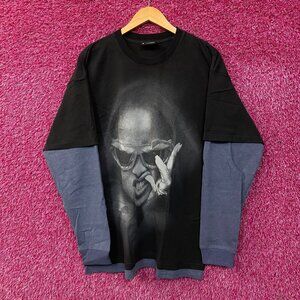 Rihanna R20 2005 20th Anniversary Layered Long Sleeve T-Shirt Large